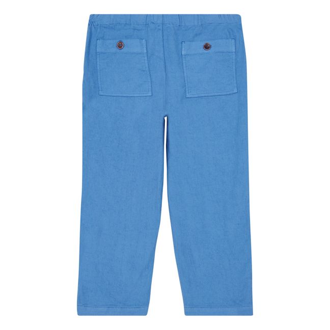 Pantalon Lin Brando Bleu