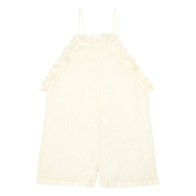 Linen Overalls Blue Babe & Tess Fashion Children Smallable