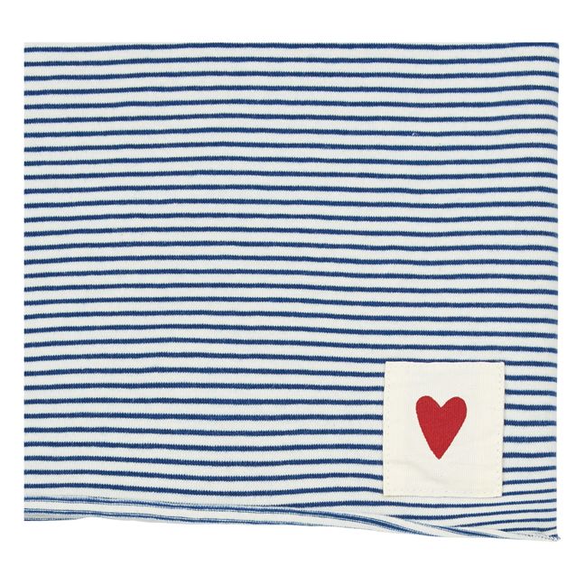 Striped Heart T-shirt Navy blue