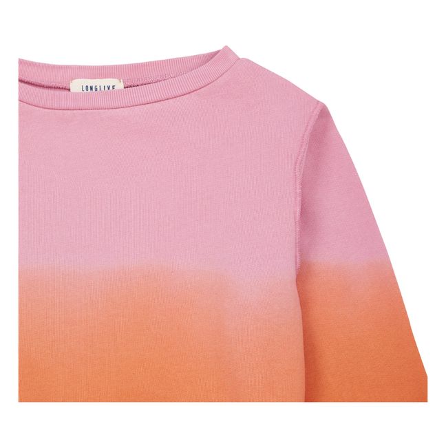 Organic Cotton Sweatshirt - Longlivethequeen x Smallable Collaboration Rosa