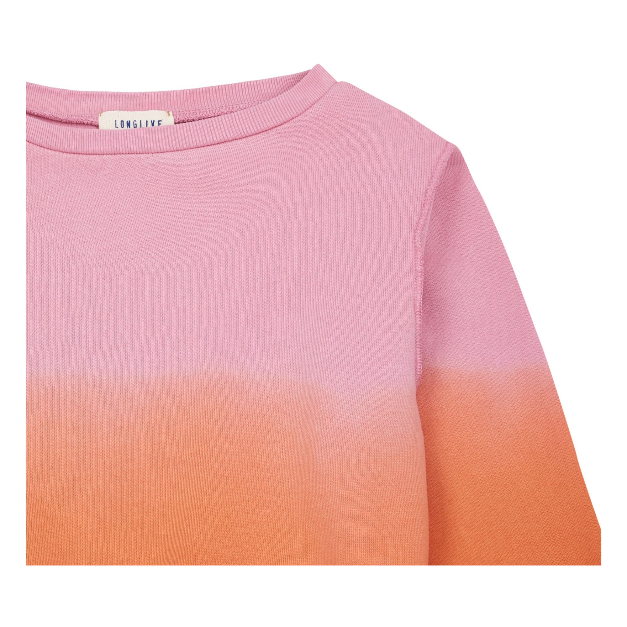 Organic Cotton Sweatshirt - Longlivethequeen x Smallable Collaboration Pink- Product image n°1
