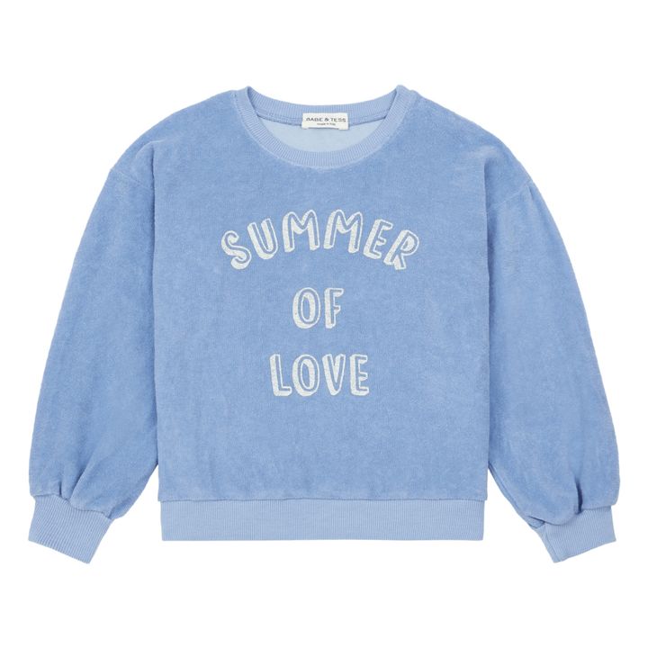 Terry Cloth Sweatshirt Light blue Babe 