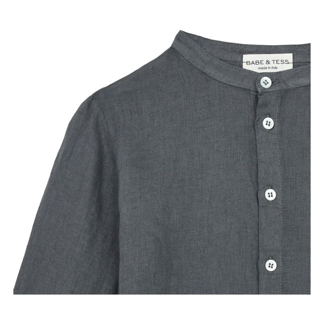 Linen Shirt Charcoal grey