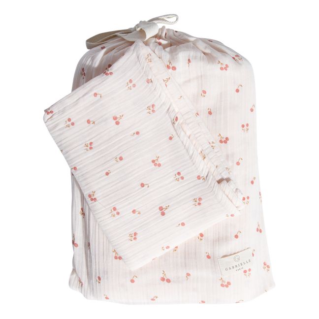 Blossom Organic Cotton Bedding Set - Pillowcase 65 x 65 cm | Powder pink