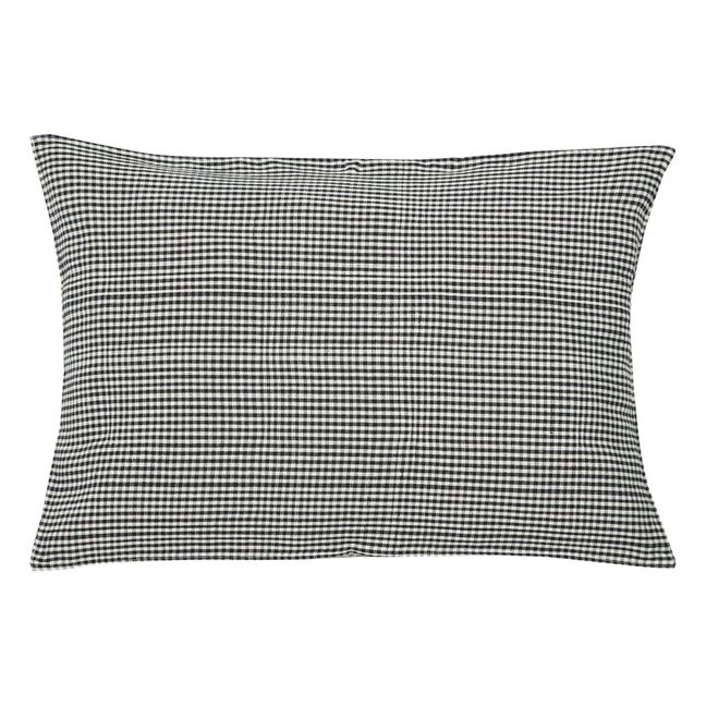 Natural Fibre Cushion Cover Navy blue