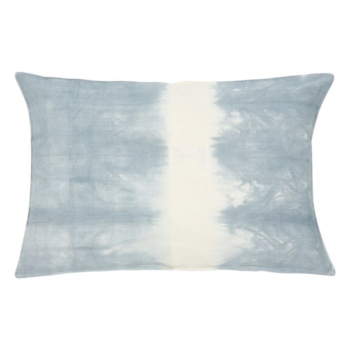 Natural Fibre Cushion Cover | Grey blue- Product image n°0