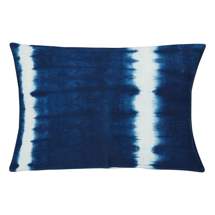 Natural Fibre Cushion Cover | Azul índigo- Imagen del producto n°0