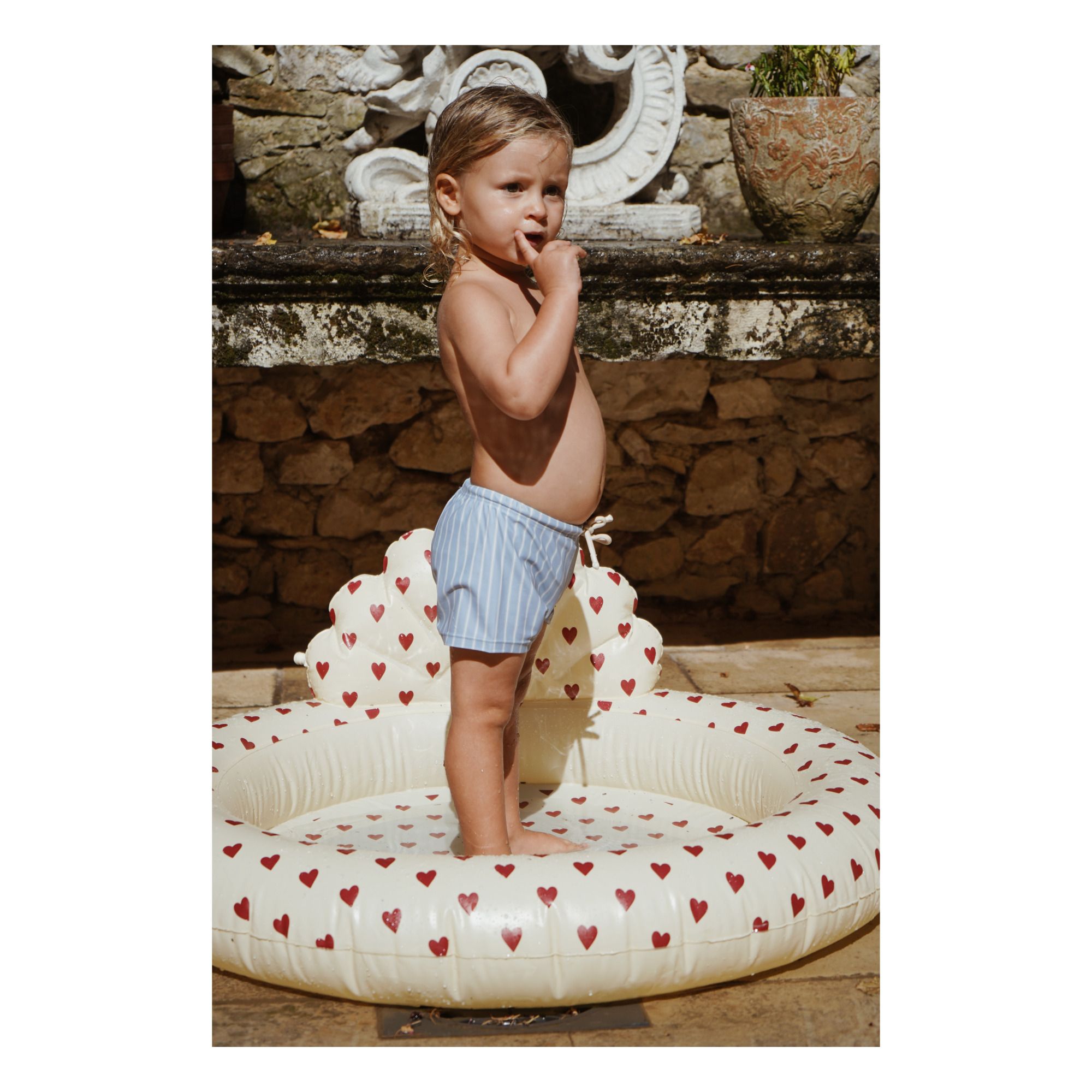Inflatable Pool With Shell Sprinkler Red Konges Slojd Toys And Hobbies Children