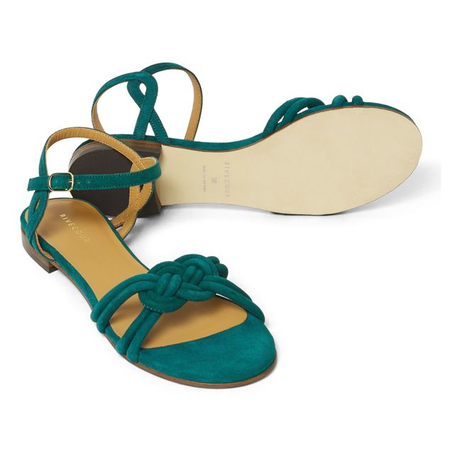 N°112 Sandals Emerald green