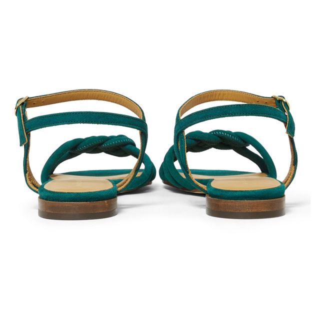 N°112 Sandals Emerald green