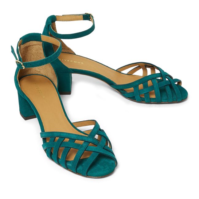 N°451 Sandals Emerald green
