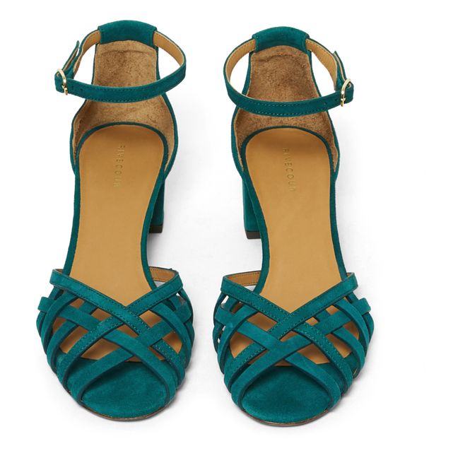 N°451 Sandals Verde esmeralda