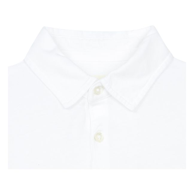 Jersey Polo Shirt Weiß