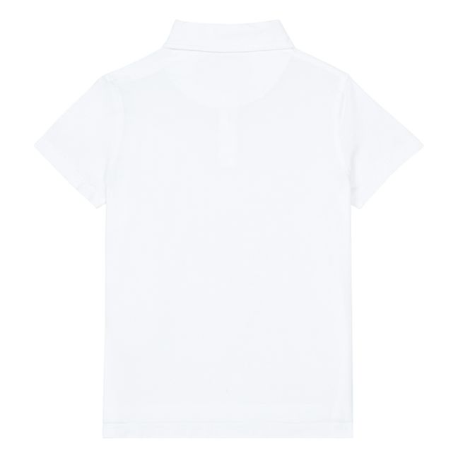Jersey Polo Shirt Weiß