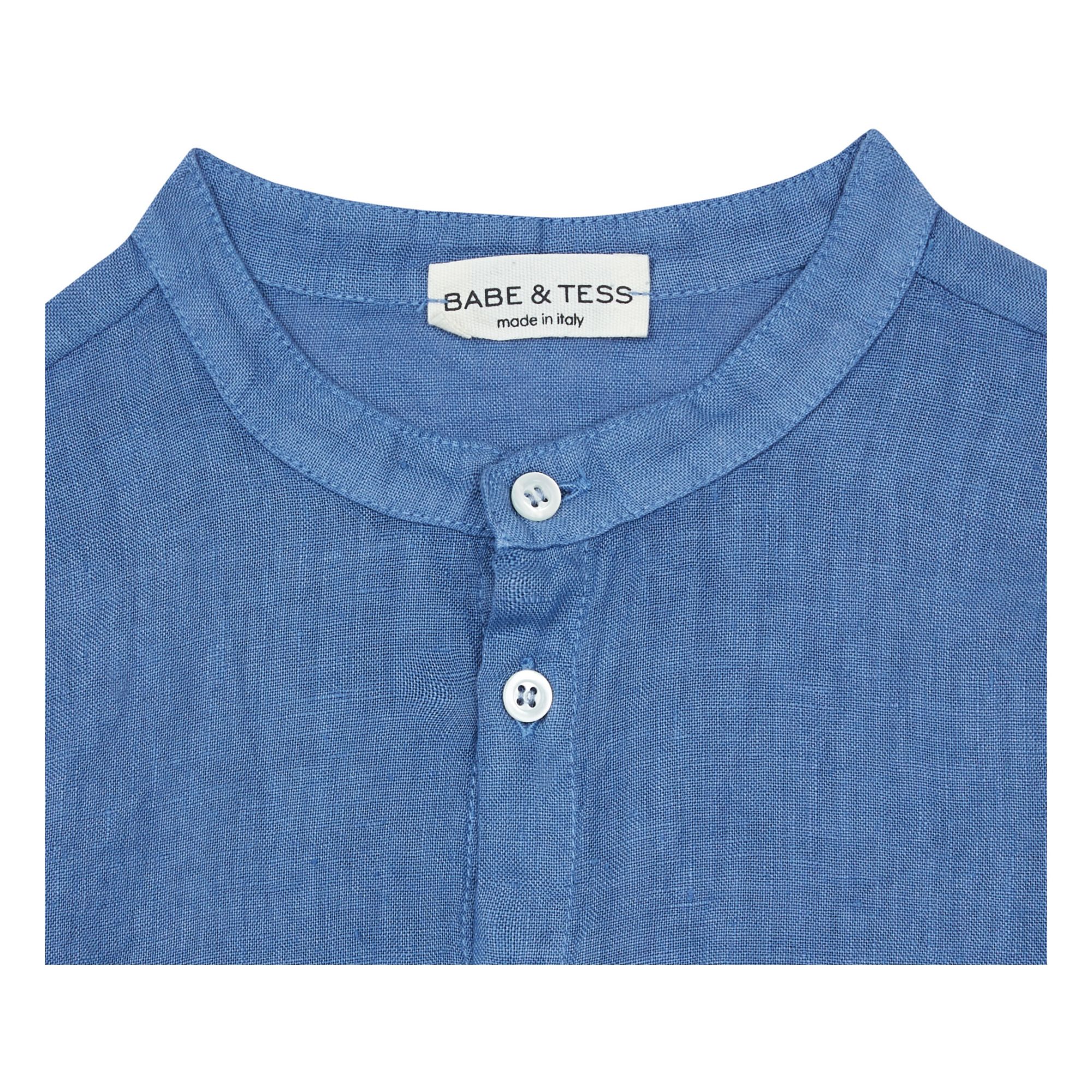 Linen Shirt Blue- Product image n°1