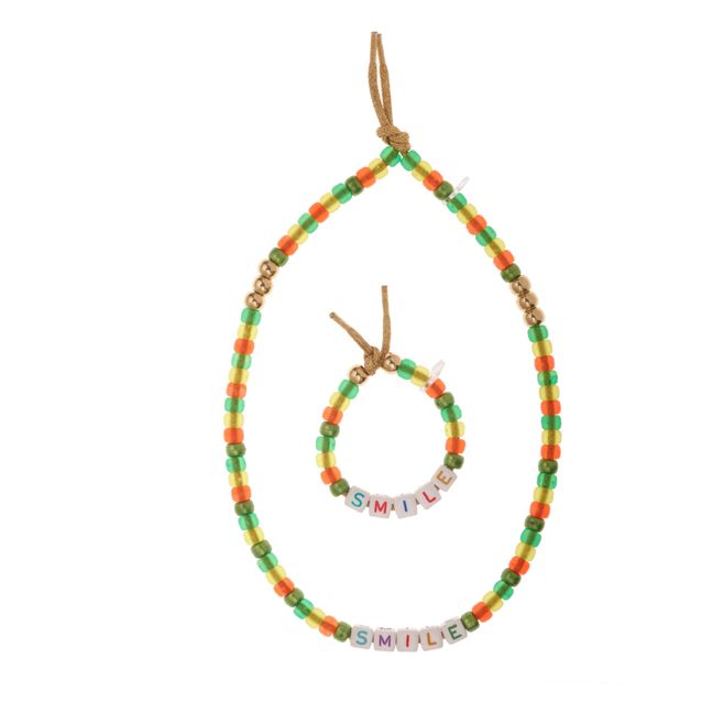 Smile Necklace and Bracelet | Grün