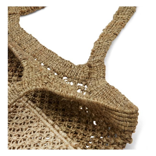 Striped Macramé Bag | Beige