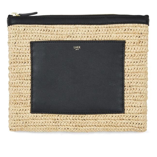 Sisal-Tasche | Schwarz