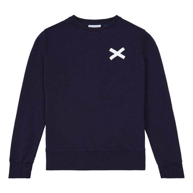 Cross Sweatshirt Blu marino