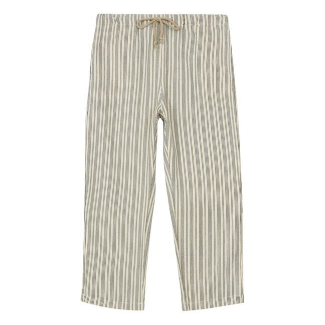 Striped Trousers Grau