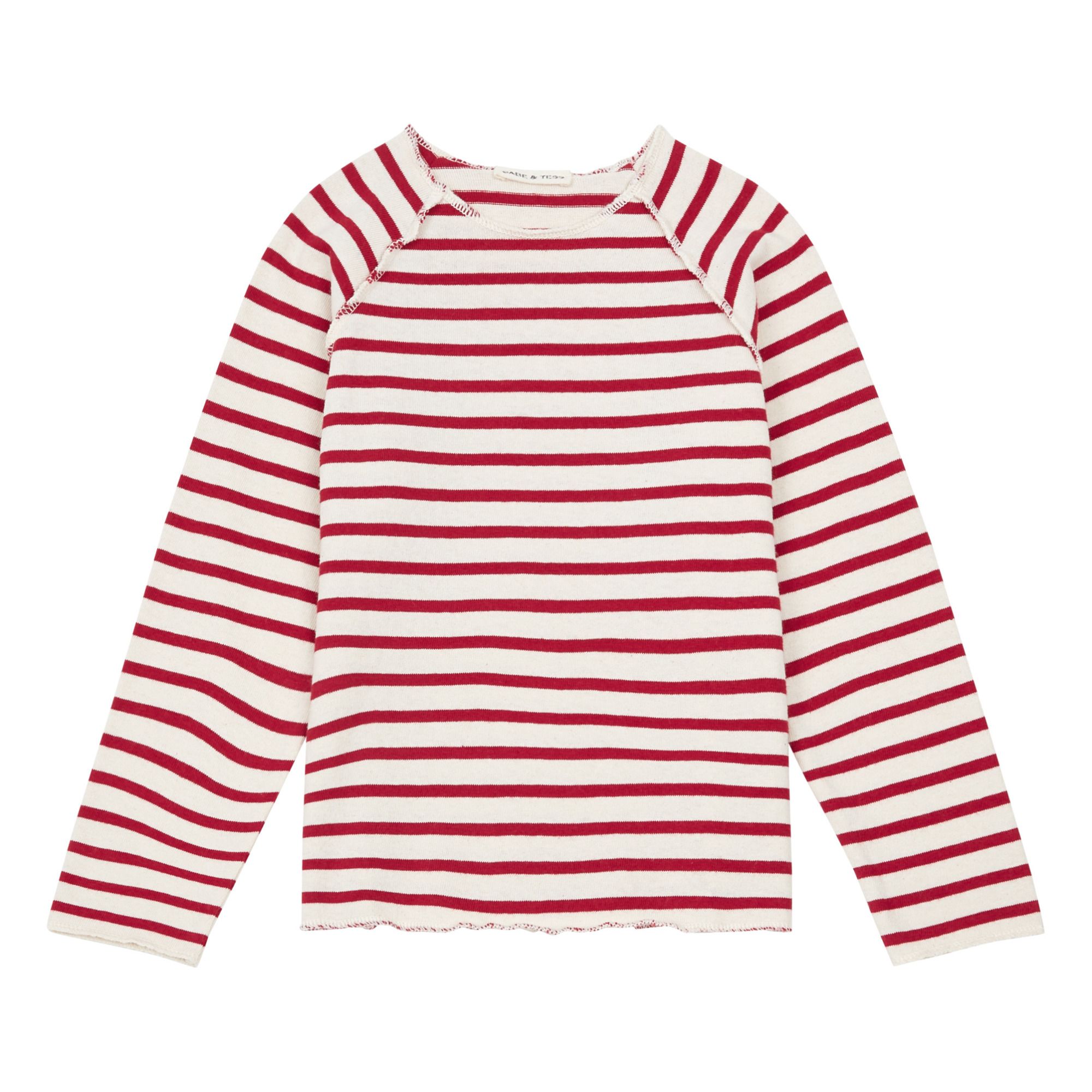 Striped Sweatshirt Red- Product image n°0