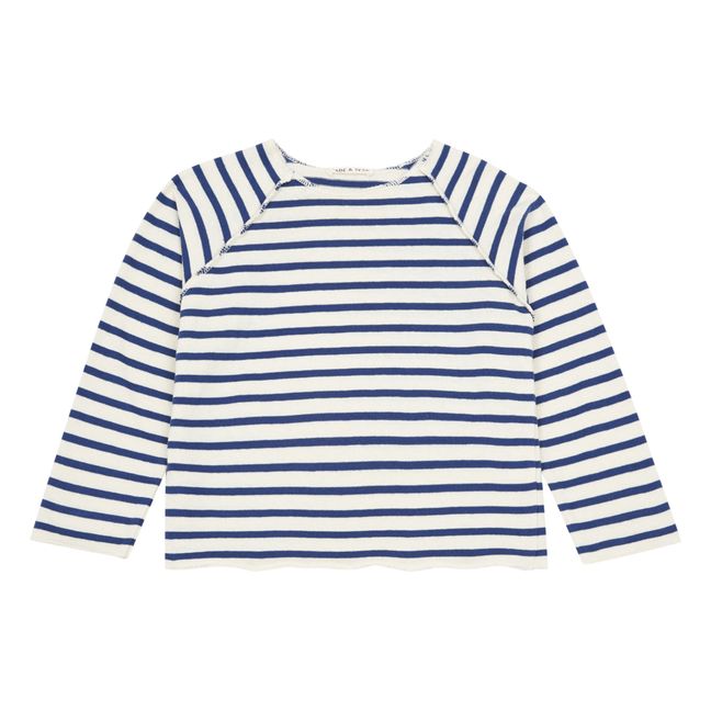 Striped Sweatshirt Navy blue