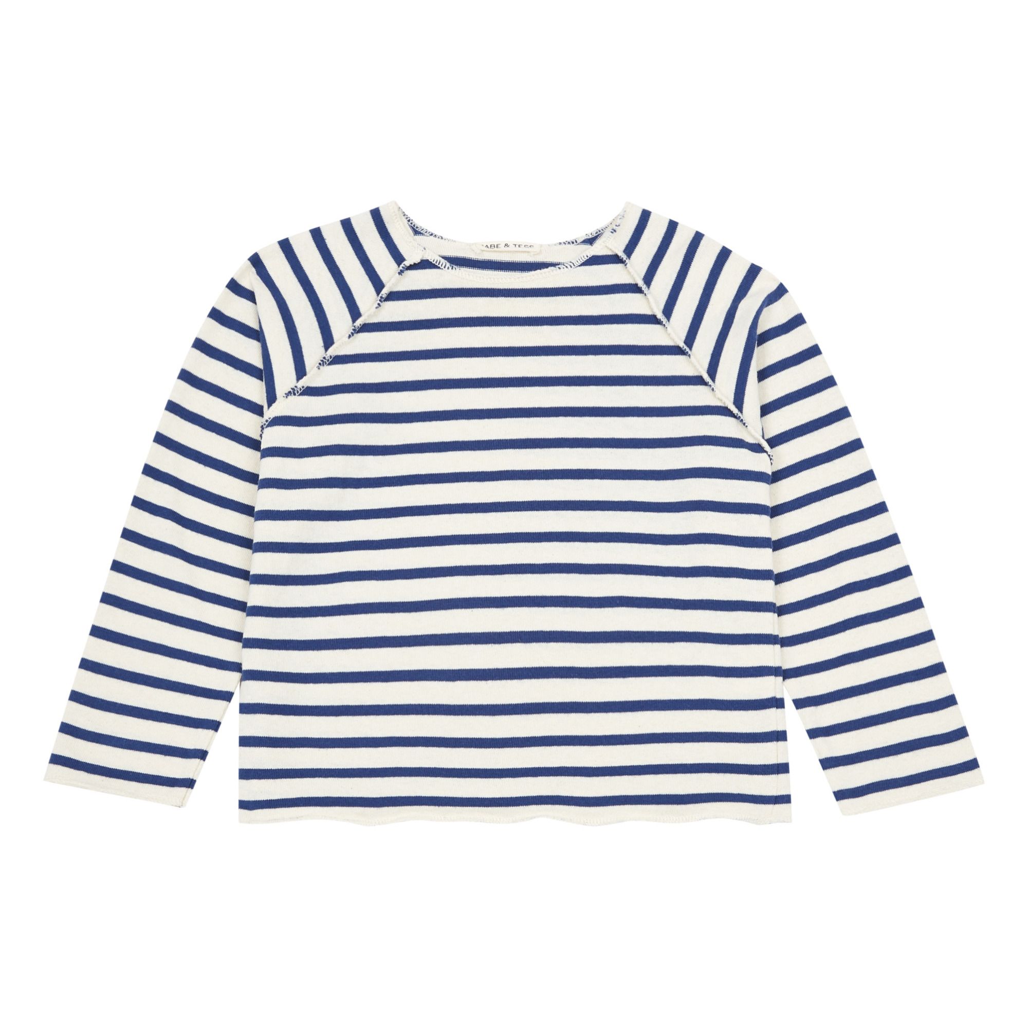 Striped Sweatshirt Navy blue- Product image n°0