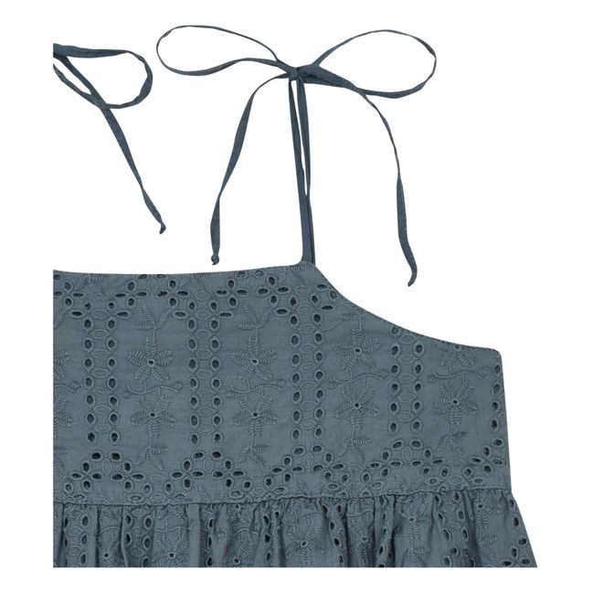 Embroidered Strap Dress Grigio antracite