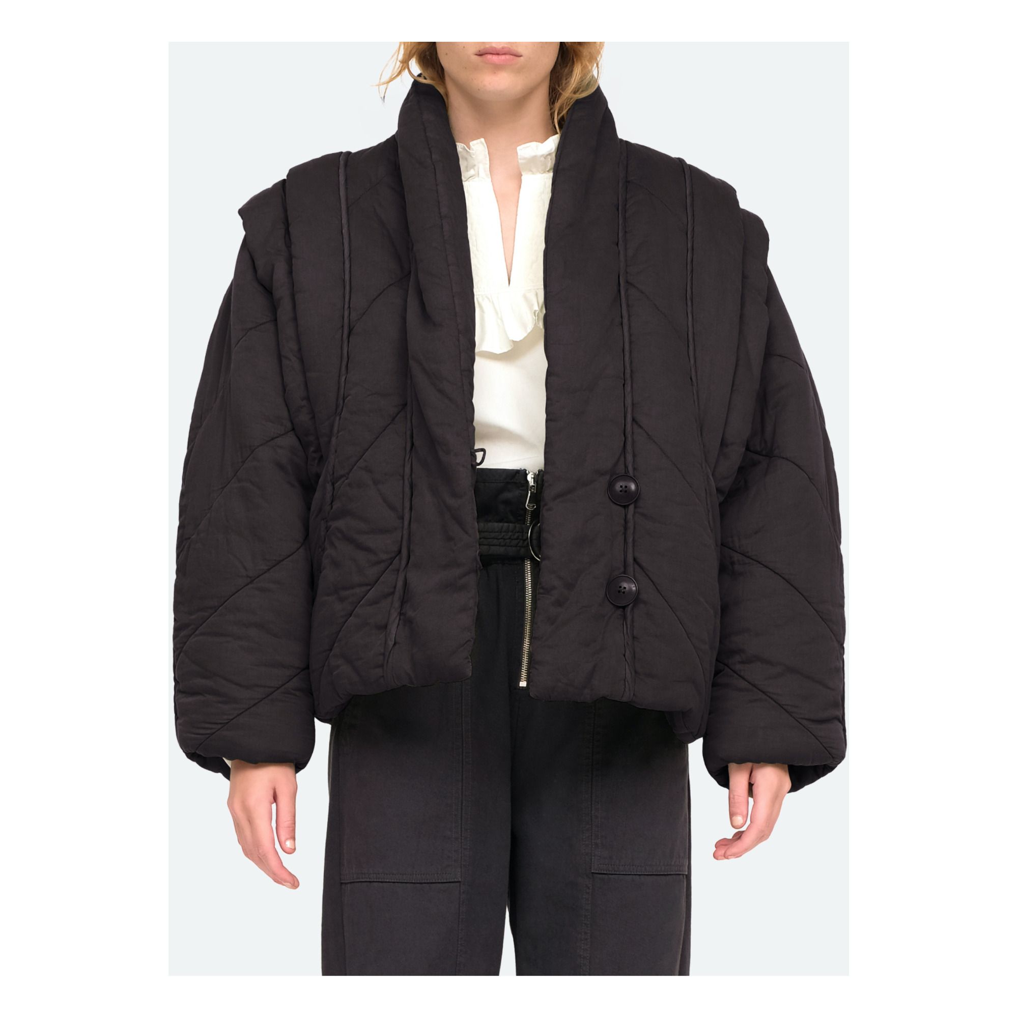 Stan Quilted Jacket Negro- Imagen del producto n°2