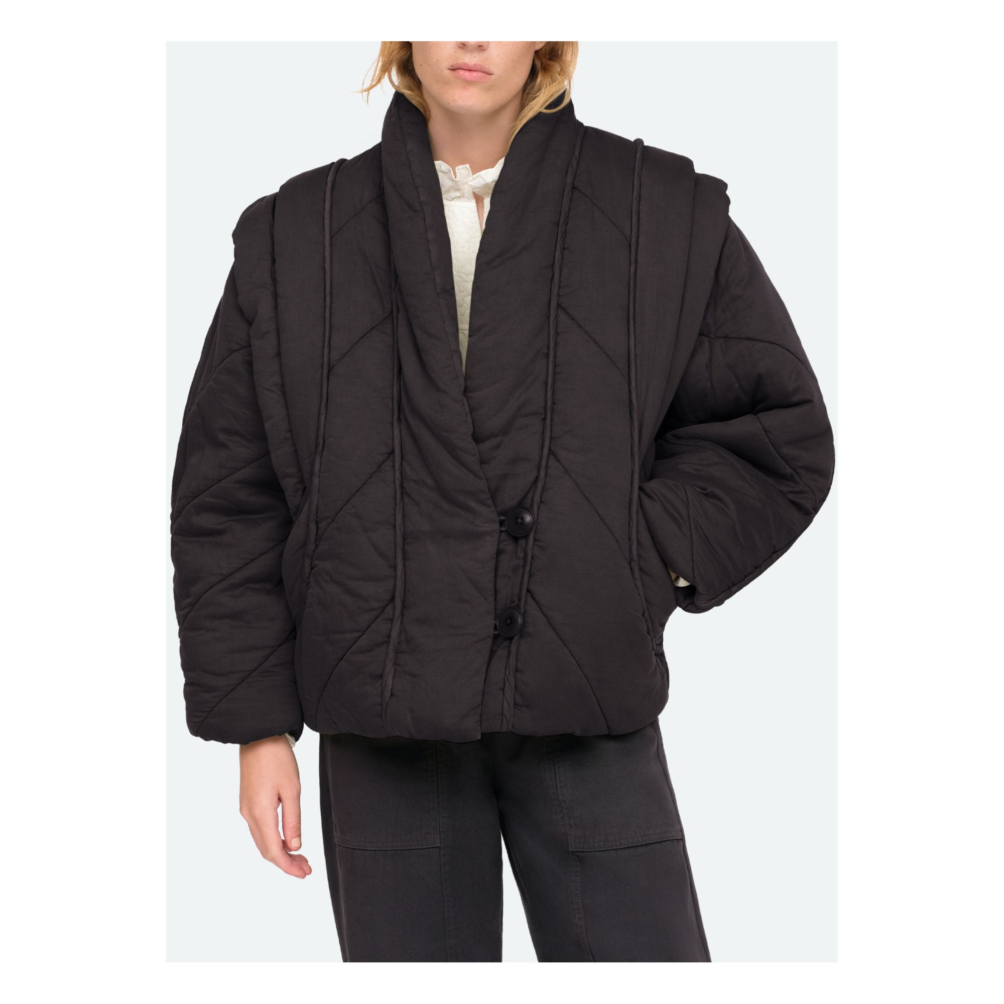 Stan Quilted Jacket Negro- Imagen del producto n°3
