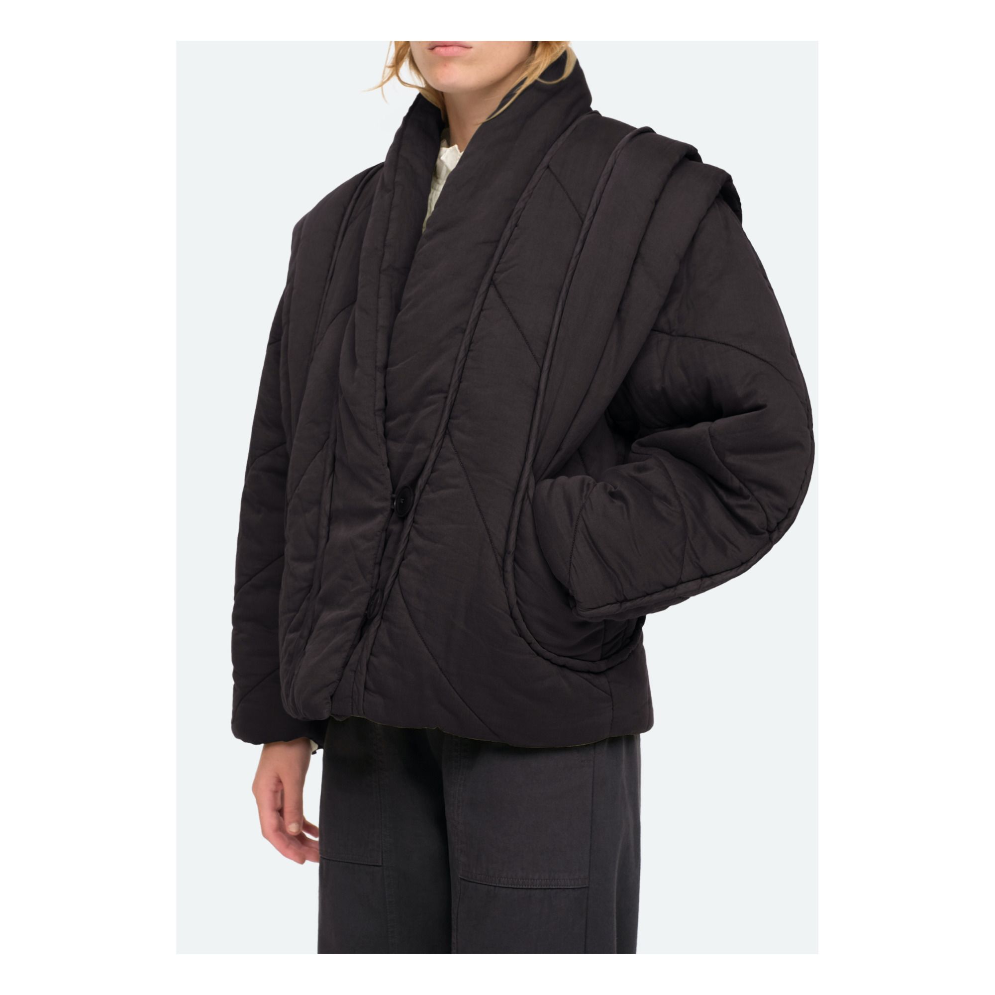 Stan Quilted Jacket Negro- Imagen del producto n°4