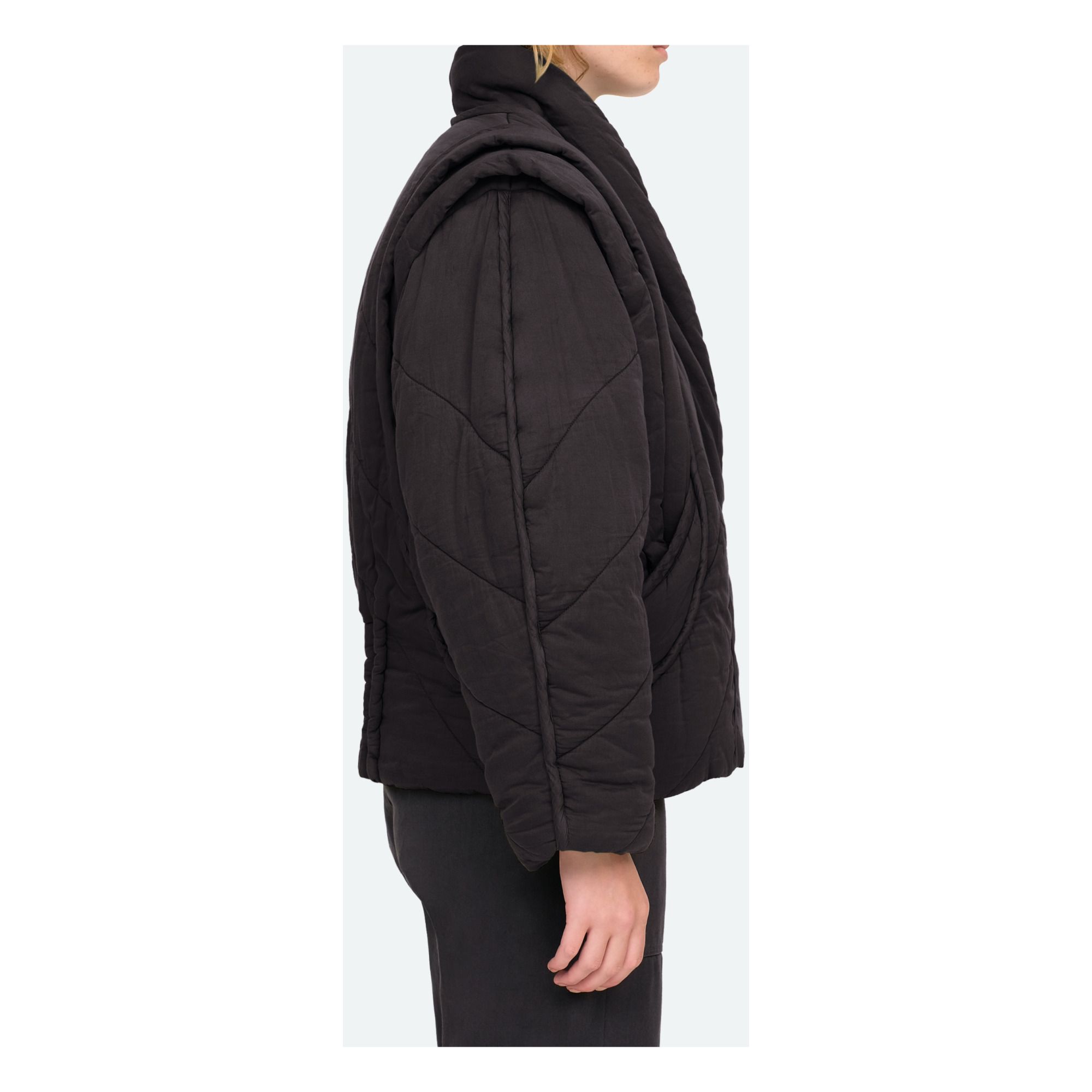 Stan Quilted Jacket Negro- Imagen del producto n°5