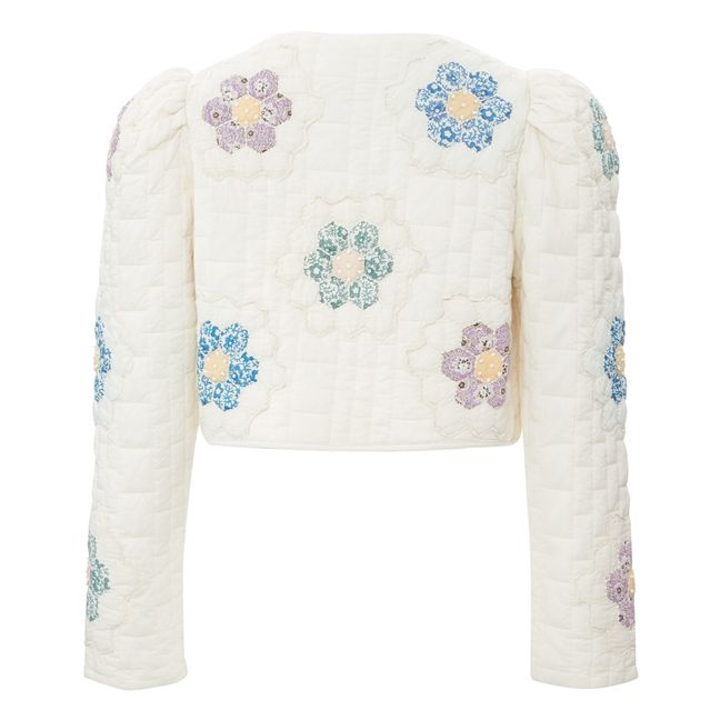 Violette Patch Quilted Jacket White