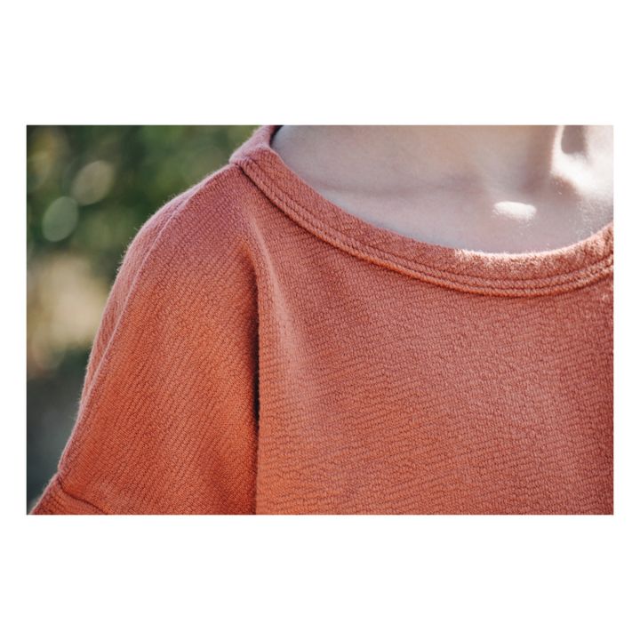 Camiseta de algodón orgánico Antero Terracotta- Imagen del producto n°4