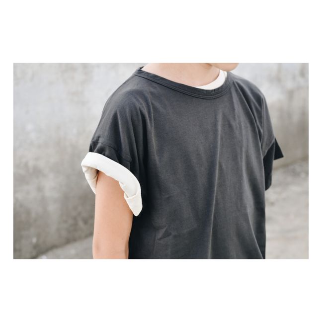 Camiseta de algodón orgánico Romeu | Gris Antracita