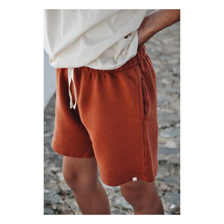 Eça Organic Cotton Fleece Shorts Terracotta- Produktbild Nr. 2