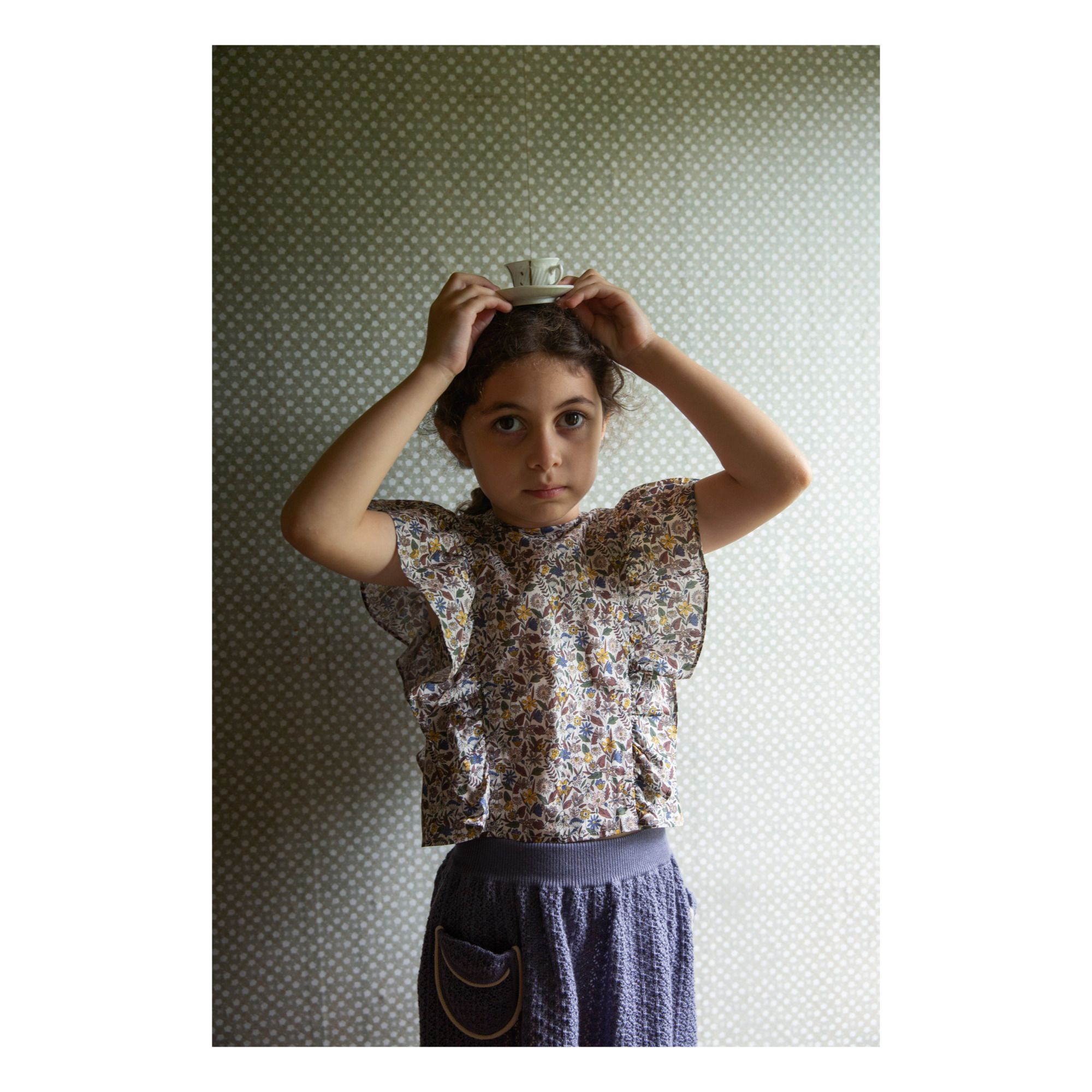 Soor Ploom - Norma Organic Pima Cotton Knit Skirt - Blue | Smallable