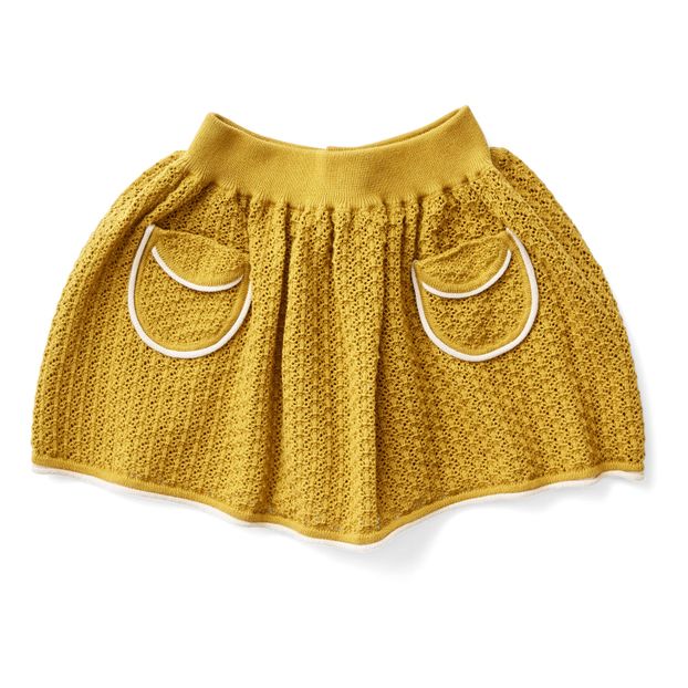 Soor Ploom - Norma Organic Pima Cotton Knit Skirt - Yellow | Smallable