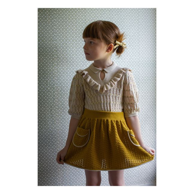 Norma Organic Pima Cotton Knit Skirt Amarillo