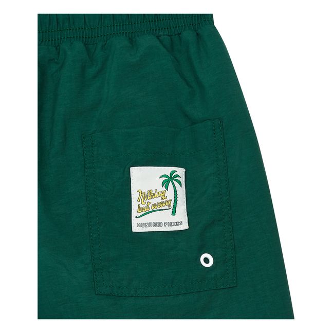 Pantaloncini da bagno, lunghi Verde