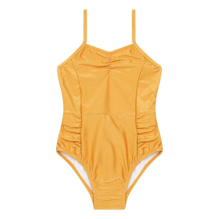 Badeanzug einfarbig Sonnenblumengelb- Produktbild Nr. 0