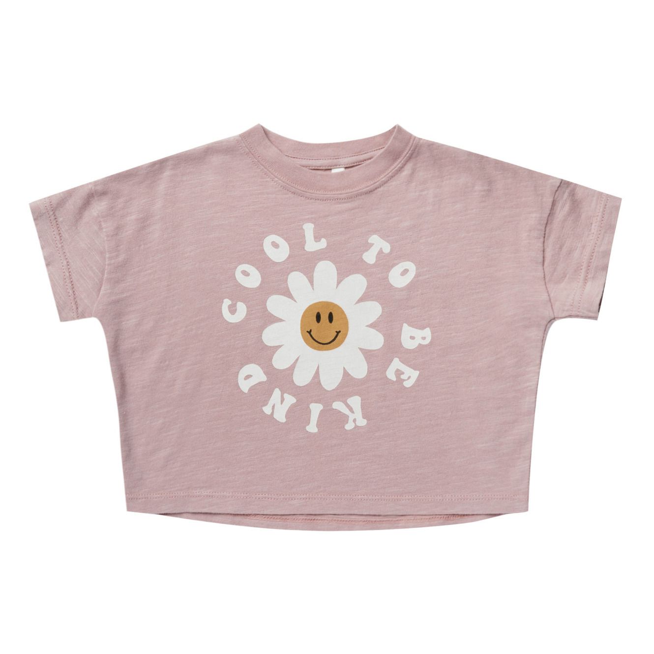 T-shirt Cropped Cool To Be Kind | Vieux Rose- Image produit n°0