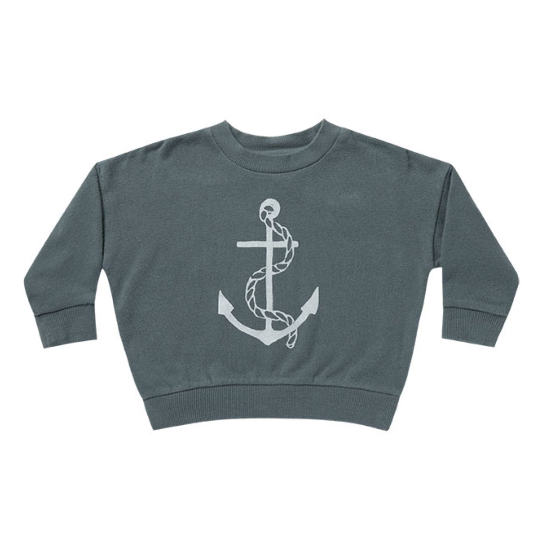 Sea Terry Cloth Sweatshirt Grey-green- Product image n°0