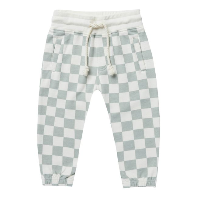Checked Joggers Blue