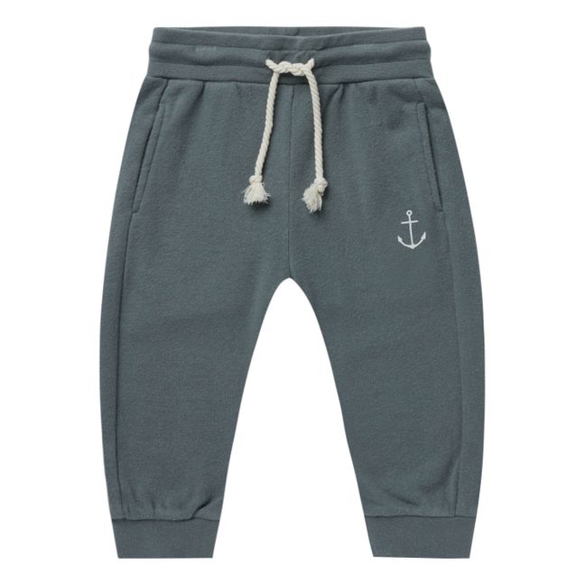 Terry Cloth Joggers Grey-green