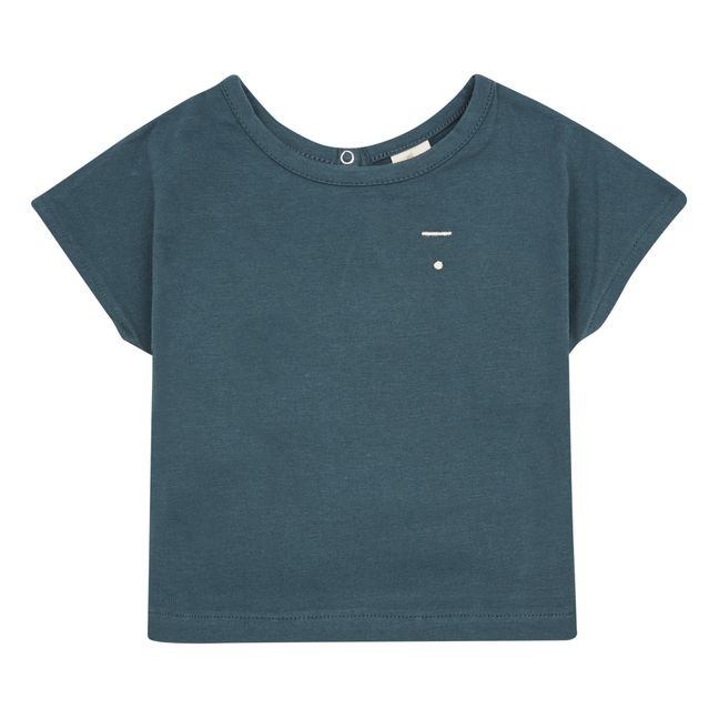 T-shirt Baby Coton Bio Bleu gris