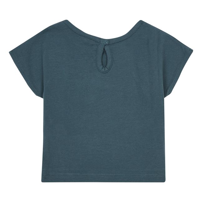 T-shirt Baby Coton Bio Bleu gris