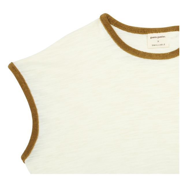 Exclusivité Gamin Gamine x Smallable - Set T-shirt + Short Paulette Curry Camel