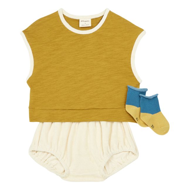 Paulette T-shirt and Bloomers Set - Gamin Gamine x Smallable Exclusive | Crudo