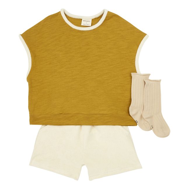 Exclusivité Gamin Gamine x Smallable - Set T-shirt + Short Paulette | Ecru